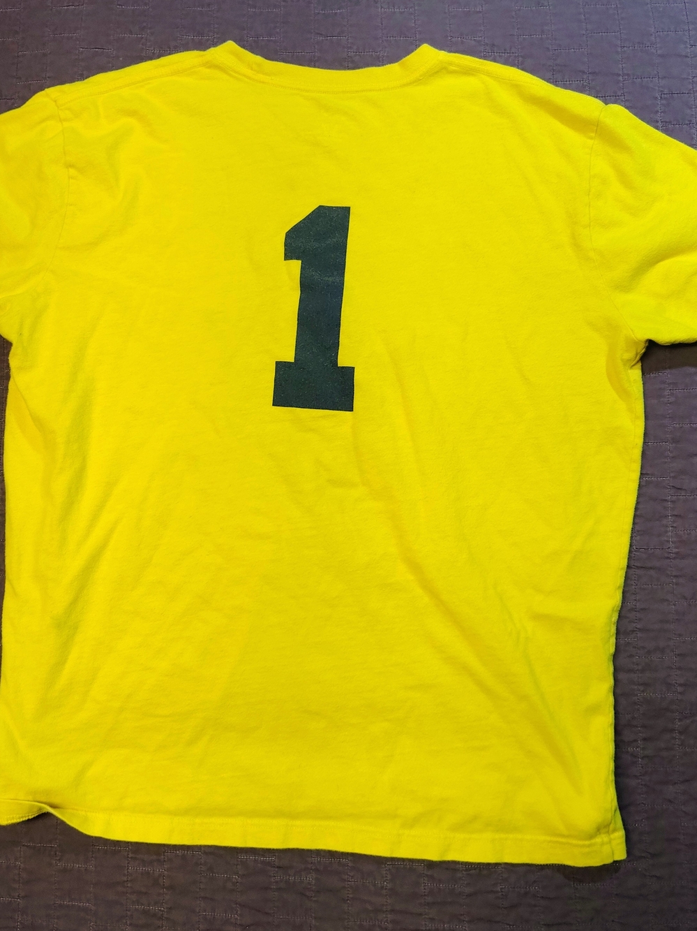EvoShield Savannah Bananas #1 Shirsey T-Shirt Mens XL Yellow Graphic Tee - Picture 2 of 4